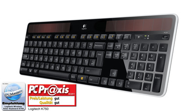 Logitech Wireless Solar Keyboard K750 schwarz