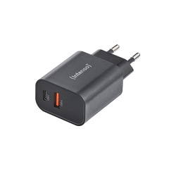 Intenso W30AC Netzteil schwarz 1xUSB A 1xUSB C