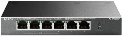 TP-Link TL-SF1006P 6-Port 10/100Mbps (4x PoE+) Switch