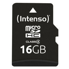 Intenso 16GB microSDHC Class 4 + SD-Adapter