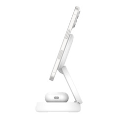 Belkin magnetische 2-in-1-Ladestation mit Qi2, 15W, weiss