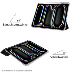 PEDEA Folio Case für Apple iPad Pro 11, black (M4 24) BULK
