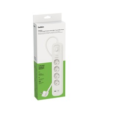 Belkin Steckdosenleiste 4-Fach, 18W 2m Kabel