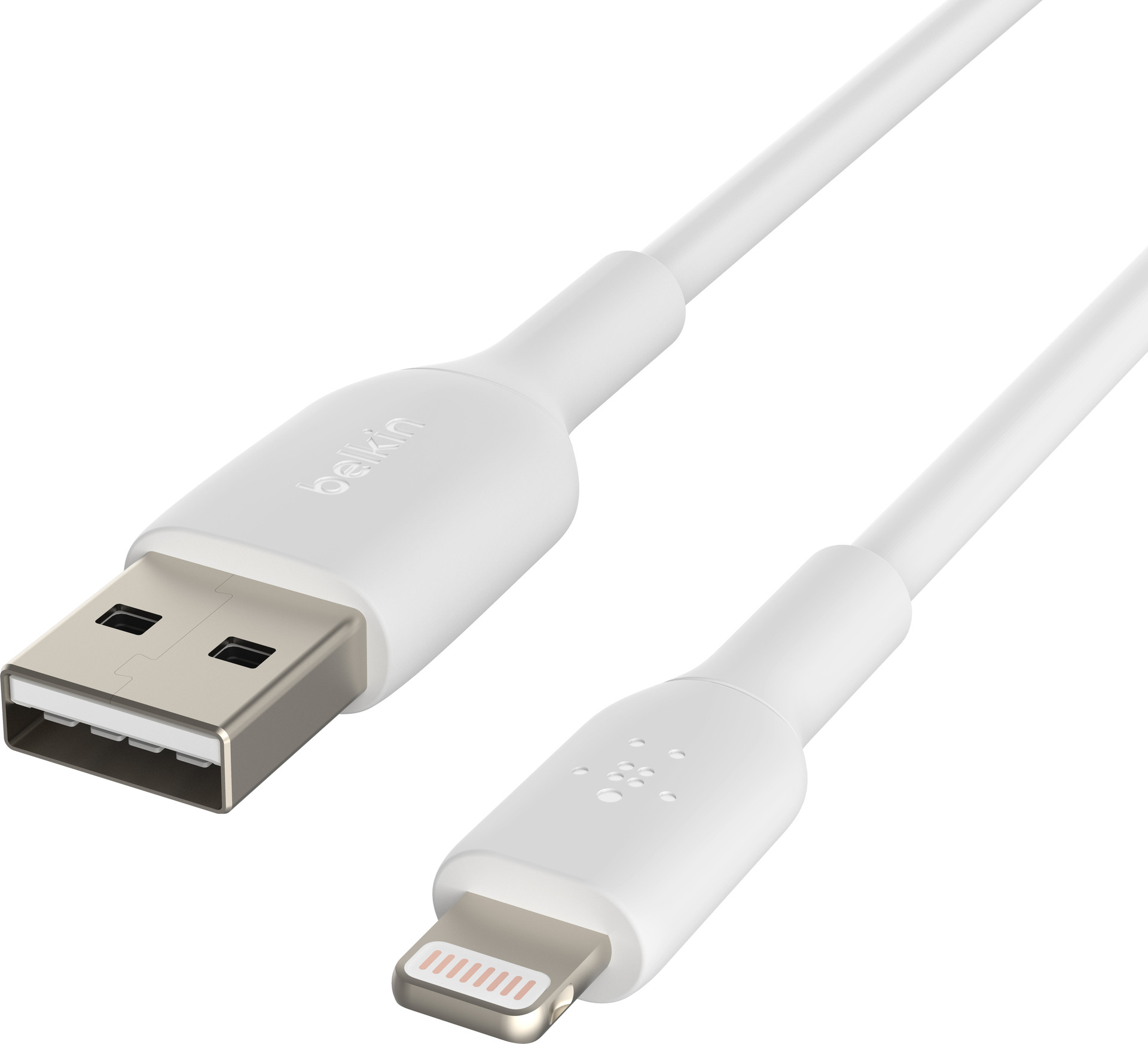 Belkin Apple Ladekabel Lightning Sync Kabel PVC mfi zertifiziert 1m weiß