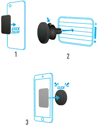 Mobilis U.FIX Universal Car Phone Kit Lüftungshalterung