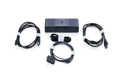 DIGITUS USB-C 3.0 Dual HDMI KVM Switch 2-Port 4K60Hz Core Line