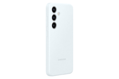 Samsung Silicone Case für S24, White + Mobeen Glas
