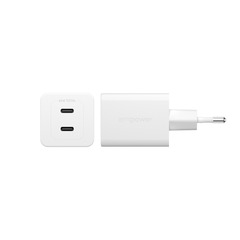 empower Turbo 45W Charger incl. 2 x USB-C/EU Plug/white