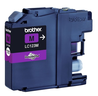 Brother Tintenpatrone LC-123M Magenta (ca. 600 Seiten)