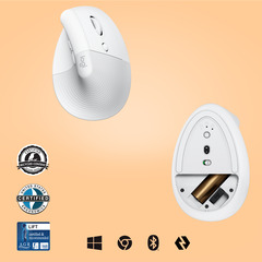 Logitech Wireless Maus Lift, weiß