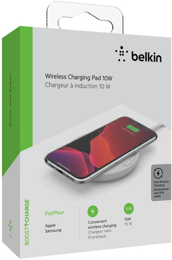 Belkin 10W Wireless Fast Charging Pad QI Apple iPhone Samsung Micro-USB