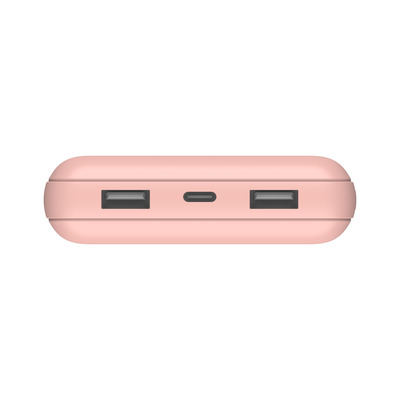 Belkin BOOST CHARGE Powerbank, 20.000mAh 15W, USB-A & -C, rosa