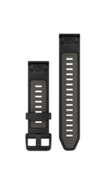 Garmin Ersatzarmband QuickFit 20mm Silikon Schwarz/Kieselgrau