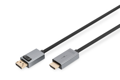 DIGITUS 4K DisplayPort Adapterkabel, DP - HDMI Typ A,3m