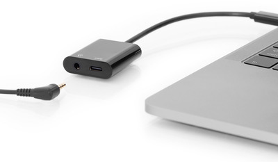 DIGITUS USB Verteilerkabel Type-C auf Type-C + 3.5mm ST/BU/BU