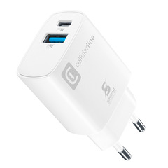 Cellularline Dual Port Travel Charger Samsung PD 25W White
