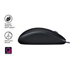 Logitech B110 Silent, schwarz