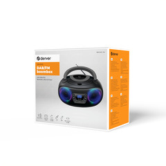 Denver DAB+ Boombox Mit DAB+/FM-Radio, Bluetooth-Funktion,grey