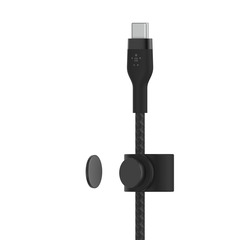 Belkin Belkin PRO Flex USB-C/USB-C Silikon-Kabel, 1m, schwarz
