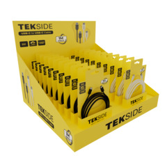 Cellularline TEKSIDE Kit, USB Typ-C/ Typ-C Cable + Display
