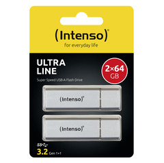 Intenso USB Flash Drive 3.2 64GB Ultra Line double pack