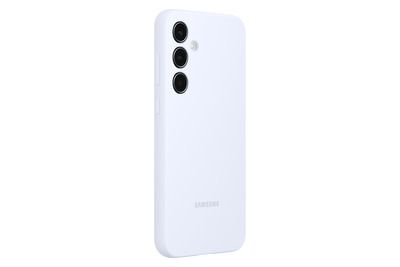 Samsung Silicone Case für Galaxy A35, Light Blue + Mobeen Glas