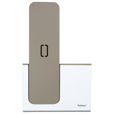 PROFOON PDX-8400TE - DECT-Telefon mit 1 Mobilteil, weiß/taupe