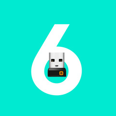 Logitech Marathon M705 kabellose Maus, schwarz