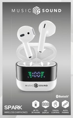 Cellularline Music & Sound Bluetooth Earphones Spark White