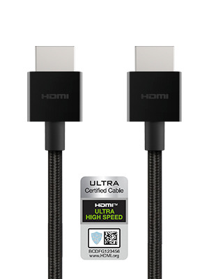 Belkin Ultra-Highspeed-HDMI-2.1-Kabel, 4K HDR, 2m, schwarz