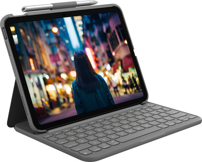 Logitech Slim Folio für iPad 10.9/ 11 (10.Gen./ A16), Grey