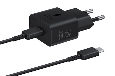 Samsung Schnellladegerät T2510 USB-C 25W mit Datenkabel, Black