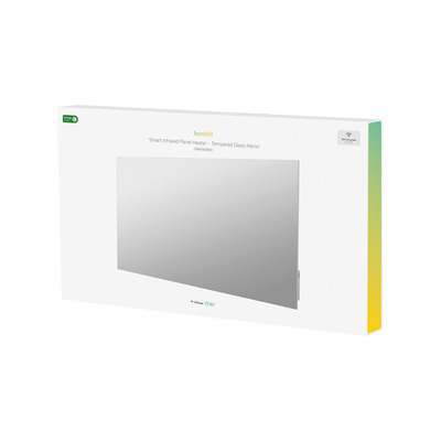 Hombli smartes Infrarot Glas Heizpanel 600W Spiegel