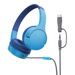 Belkin SoundForm Mini kabelgebundene On-Ear Kopfhörer, blau