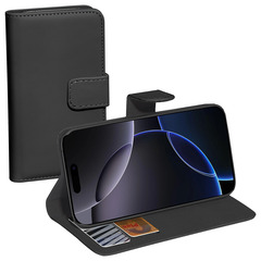 PEDEA Book Cover Classic für Apple iPhone 16 Pro black