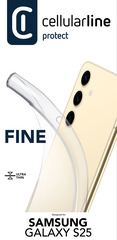 Cellularline Fine Case für Samsung S25 Clear