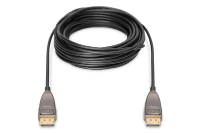 DIGITUS DP AOC Hybrid LWL Kabel, UHD 8K, St/St, 10m