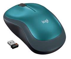 Logitech M185 kabellose Maus, blau