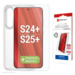 DISPLEX Real Glass + Case Samsung Galaxy S24+/S25+