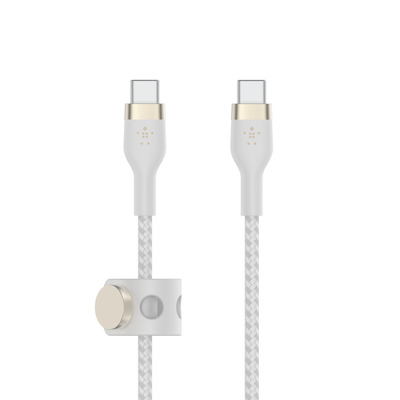 Belkin PRO Flex USB-C/USB-C Kabel, bis 60W, 1m, weiß