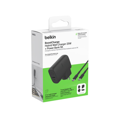 Belkin BOOST CHARGE Hybrid Dual USB-C+A-Ladegerät 25W, b