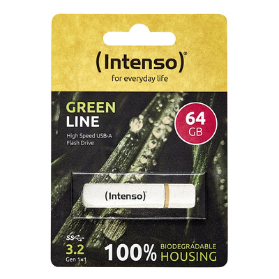Intenso USB-Stick 3.2 Green Line 64GB Beige / Brown