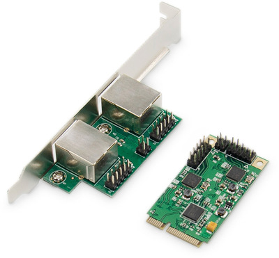DIGITUS Dual Gigabit Ethernet Mini PCI Express Netzwerkkarte
