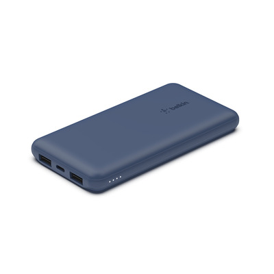 Belkin BOOST CHARGE Powerbank, 10.000mAh 12W, USB-A & -C, blue