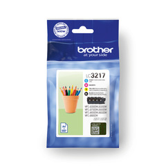 Brother Tintenpatronen LC-3217 Multipack (je 1x BK/M/C/Y)