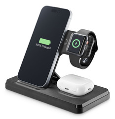 Cellularline Triple Wireles Charger 3in1 Black