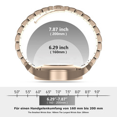 PEDEA Titan Armband 20mm Samsung Galaxy Watch 4/5/6 rosé gold