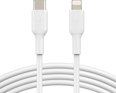 Belkin Lightning/USB-C Kabel PVC, mfi zertifiziert, 1m, weiß