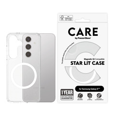 CARE Flagship Case Star Lit w. White QI Compatible Galaxy S25