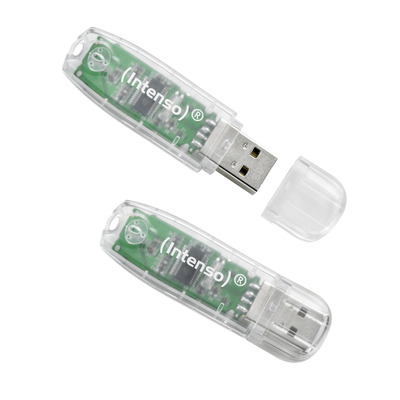 Intenso Speicherstick USB 2.0 Rainbow Line 32GB Transparent